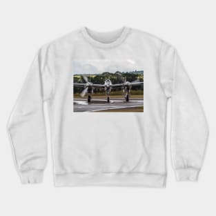 Silver P-38 Lightning Crewneck Sweatshirt